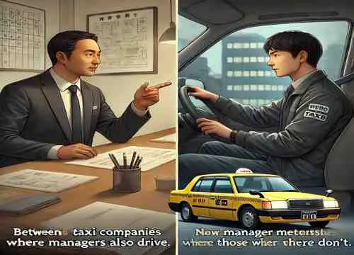 上司が運転してない会社と、してる会社──指導スタイルの違い